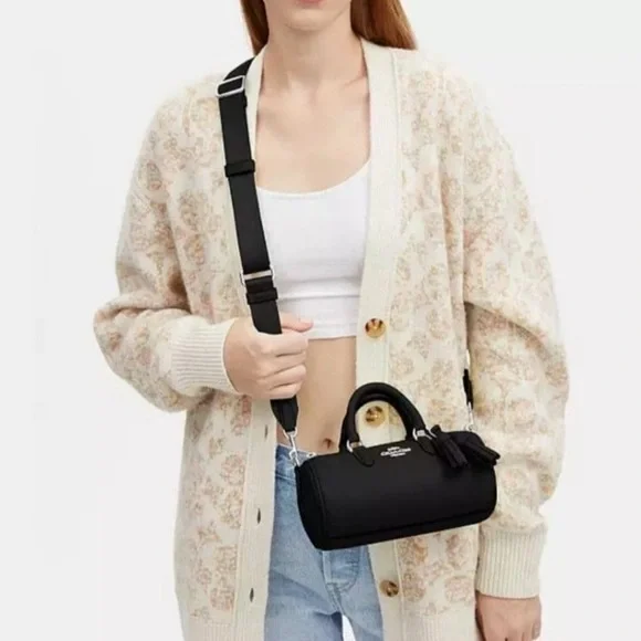 Coach Black Leather Handbag - Picture 2 of 5